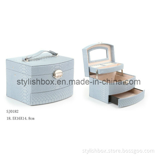Flexible Fashion PU Leather Jewelry Box (SJ0182)